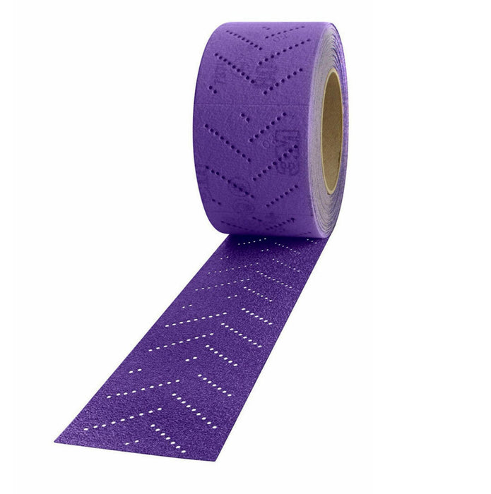 Cubitron™ II 31490 737U Series Multi-Hole Clean Sanding Sheet Roll, 80 mm W x 12 m L, 400+ Grit