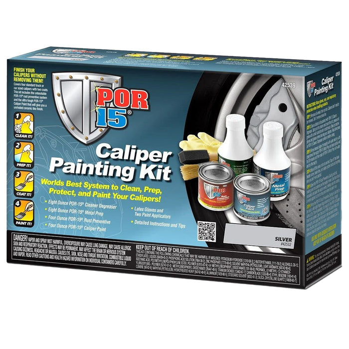 POR-15 42539 Caliper Painting Kit, Gloss, Silver