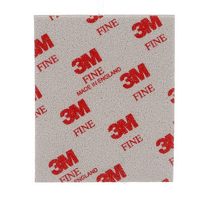 3M™ 02604 Flexible Sanding Sponge, 4-1/2 in W x 5-1/2 in L, 3/16 in THK, 320/400 Grit, Fine Grade, Gray