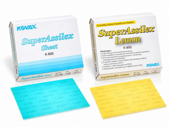 Kovax Super Assilex K-600 and K-800 Lemon sanding sheet kit
