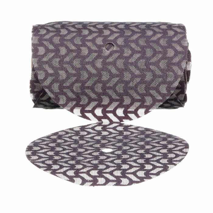 Cubitron™ II 31654 Disc, 6 in Dia, 220+ Grit, Ceramic Abrasive, Purple, Hook and Loop Attachment