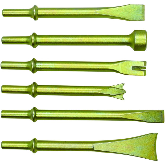 Astro Pneumatic Tool Company 6pc Heavy Duty THOR Air Hammer, Chisel & Cutter Bit Set .401 Shank