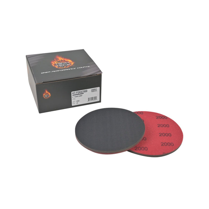 High Teck Products (10) Fda 6" 2000G Foam Sanding Disc