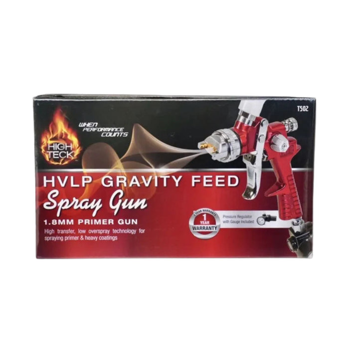High Teck T502 HVLP Spray Gun 1.8 mm Nozzle Aluminum