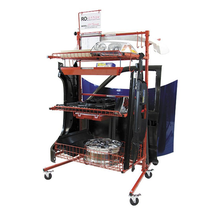 Innovative Tools SSPC-B Parts Cart B Mobile Storage Rack, 41 to 51 in L x 31 in W x 73 in H, Powder- โ view 4