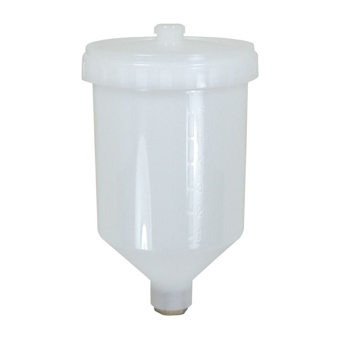AES Industries Industries 158 Spray Cup with Screw-On Lid, 600 mL, Nylon, For #507 Gravity Feed Spra