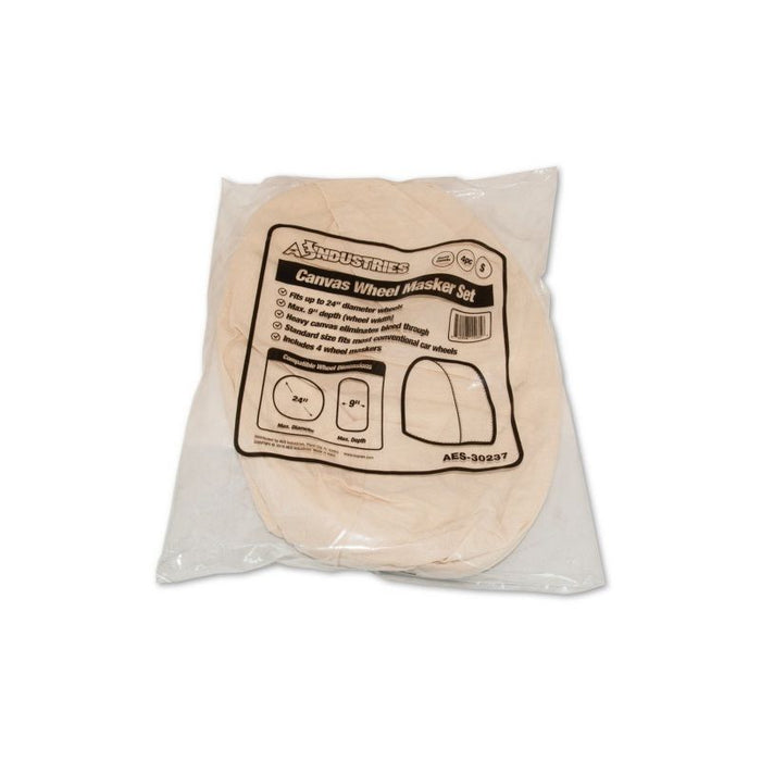 AES Industries Industries 30237 Wheel Masker Set, 9 in THK, Small, Canvas