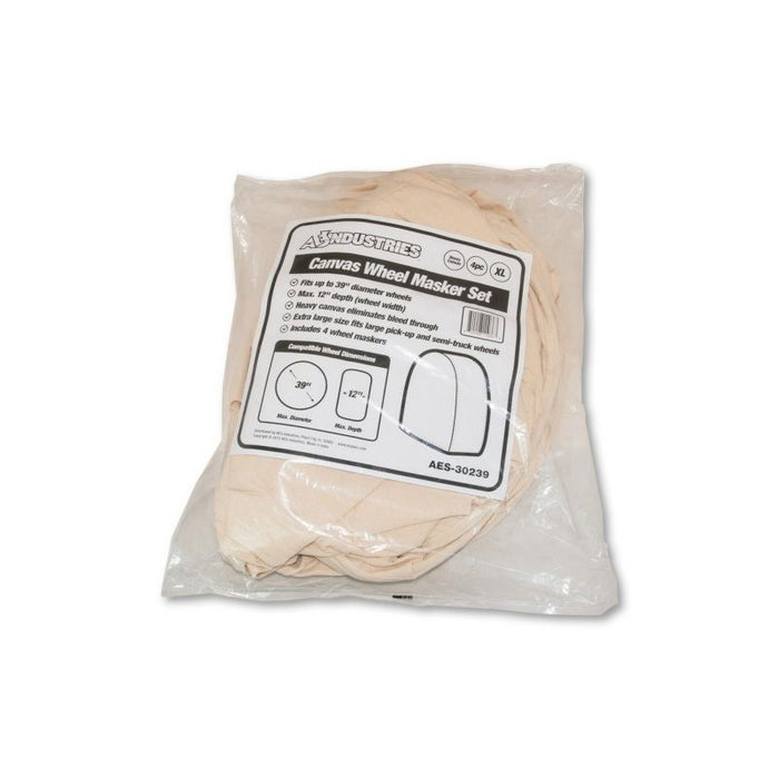 AES Industries Industries 30239 Wheel Masker Set, 12 in THK, X-Large, Canvas