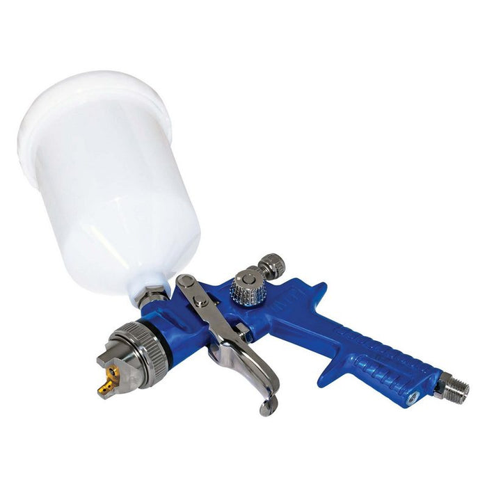 AES Industries Industries 507-1.7 507 HVLP Gravity Feed Spray Gun with Cup, 1.7 mm, 600 mL Cup