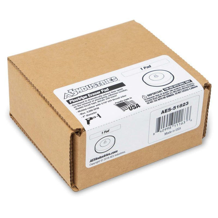 AES Industries Industries 51823 Pinstripe Eraser Pad, 4 in, 5/16-24, 4000 rpm, Rubber, For AT-4038SG — view 2
