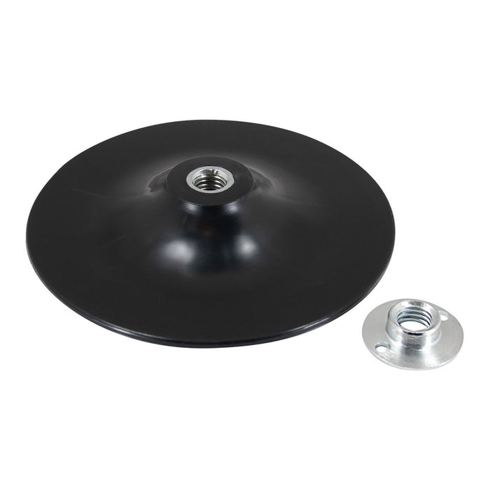 AES Industries Industries 51927 Back-Up Pad, 7 in Dia, 5/8-11 Arbor, Nylon — Black