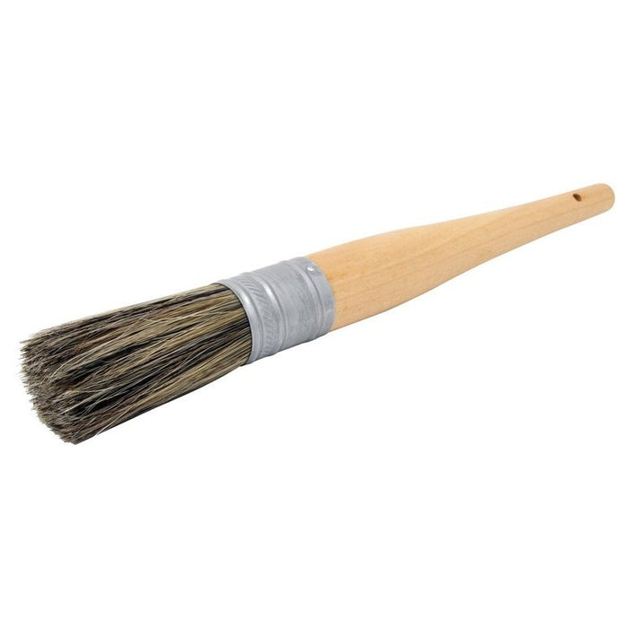 AES Industries Industries 544 Automotive Cleaning Brush, 10-1/2 in L, Hog Hair Bristles, Wood Handle