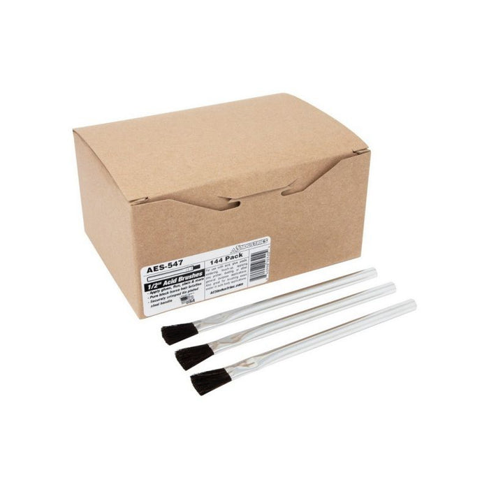 AES Industries Industries 547 Acid Brush, 6 in OAL, 1/2 in Brush, 100% Pure Black Horse Hair, Electr — view 2
