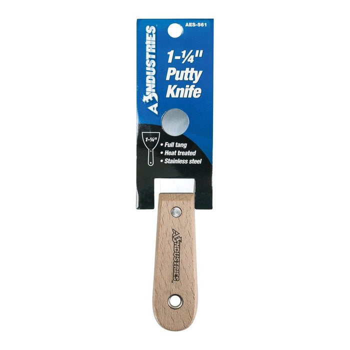 AES Industries Industries 561 Putty Knife, 1-1/4 in W, Steel
