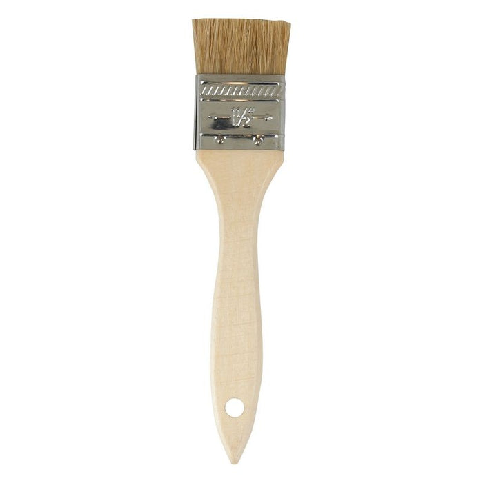 AES Industries Industries 608 Detail Brush, 1-1/2 in Brush, Hog, Wood Handle