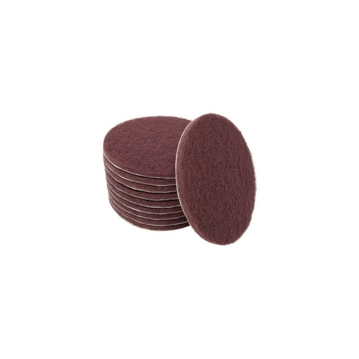 AES Industries Industries 7506 Scuff-A-Lot Scuff Pad, 6 in Dia, Medium-Grade, Maroon