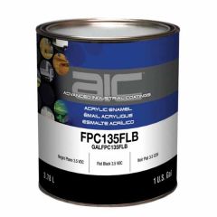Sherwin-Williams® AIC® FPC135FLB 2-Component 3.5 VOC Acrylic Enamel Top Coat, 1 gal Can, Flat Black