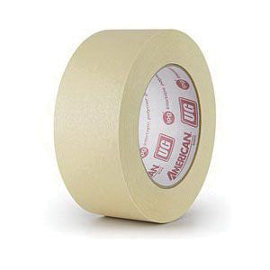 American® UG UG3650 Utility Grade Masking Tape, 50 m x 36 mm, 6.3 mil THK, Beige