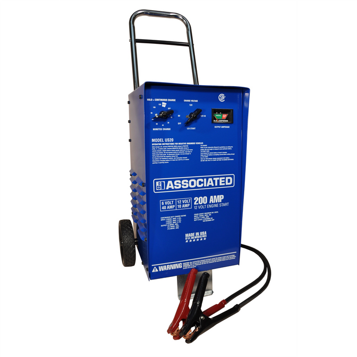 Associated Battery Chargers Associated Us20 Wheeled Battery Charger With Timer, 90 Min Charging