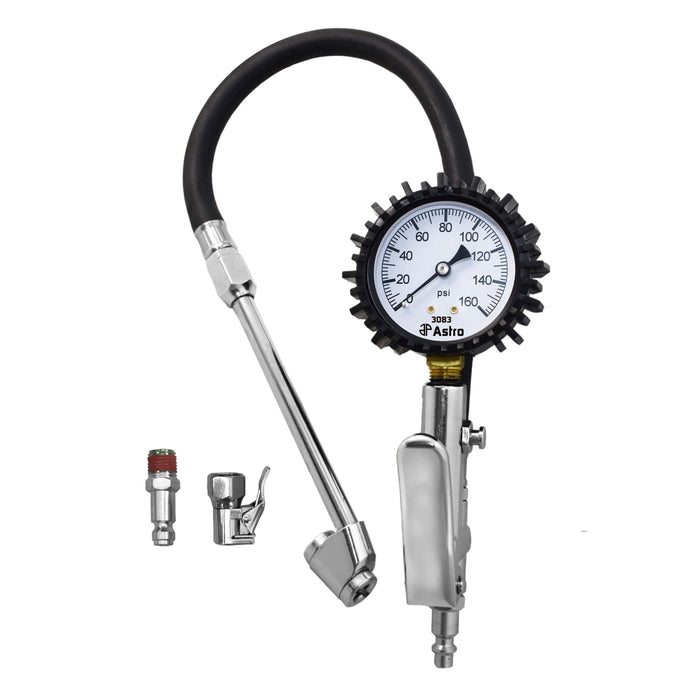 Astro Pneumatic Tool Company 2.5" Dial Tire Inflator with Locking & Dual Chucks