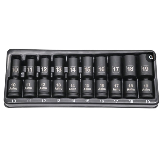 Astro Pneumatic 3/8" DRIVE METRIC IMPACT SOCKET SET