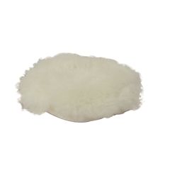 Astro Pneumatic® 20303 Buffing Pad, 3 in, Wool, White, Hook and Loop Attachment