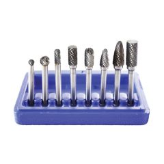 Astro Pneumatic® 2181 8-Piece Rotary Burr Set, Carbide, Use With:
