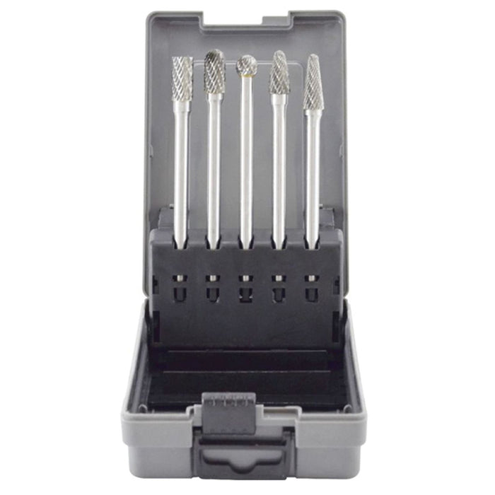 Astro Pneumatic Tool Company Astro Pneumatic 2185 5-Piece Burr Set, Tungsten Carbide, Use With: