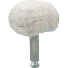 Astro Pneumatic® 3059-03 Mushroom Shaped Buffing Pad, 3 in, 100% Cotton, White