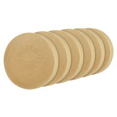 Astro Pneumatic® Smart Eraser® 400E6 Eraser Pad, 4 in Dia, 5/16-24 Arbor/Shank, 4000 rpm, Rubber, Beige