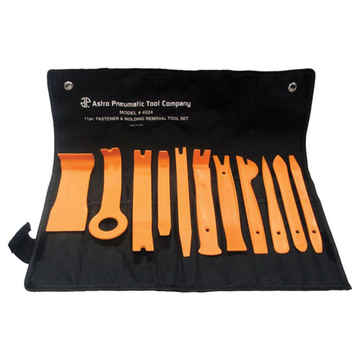 Astro Pneumatic Tool Company Astro Pneumatic 4524 11-Piece Auto Fastener and Molding Removal Tool Se