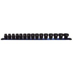 Astro Pneumatic® 78215 Nano 15-Piece Impact Socket Set, Metric, 1/2 in, Hex Drive