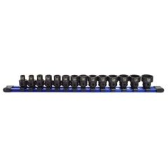 Astro Pneumatic® 78314 Nano 14-Piece Impact Socket Set, Metric, 3/8 in, Hex Drive