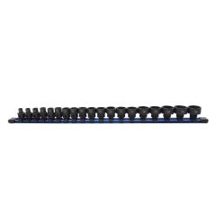 Astro Pneumatic® 78319 Low-Profile 19-Piece Nano Impact Socket Set, Metric, 3/8 in, Hex Drive, Chromium-Molybdenum