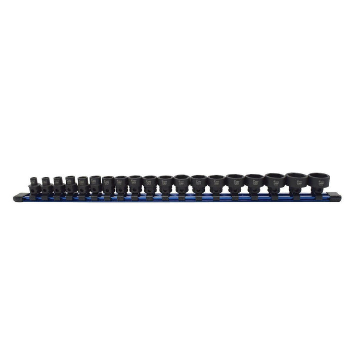 Astro Pneumatic 78319 Low-Profile 19-Piece Nano Impact Socket Set, Metric, 3/8 in, Hex Drive, Chromi — view 2