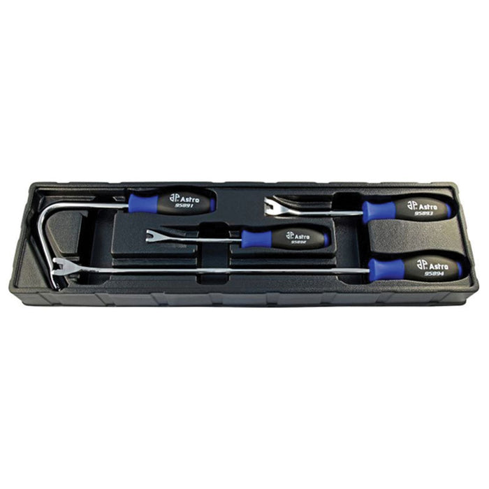 Astro Pneumatic Tool Company Astro Pneumatic 9589 4-Piece Upholstery Tool Set, PP and TPR