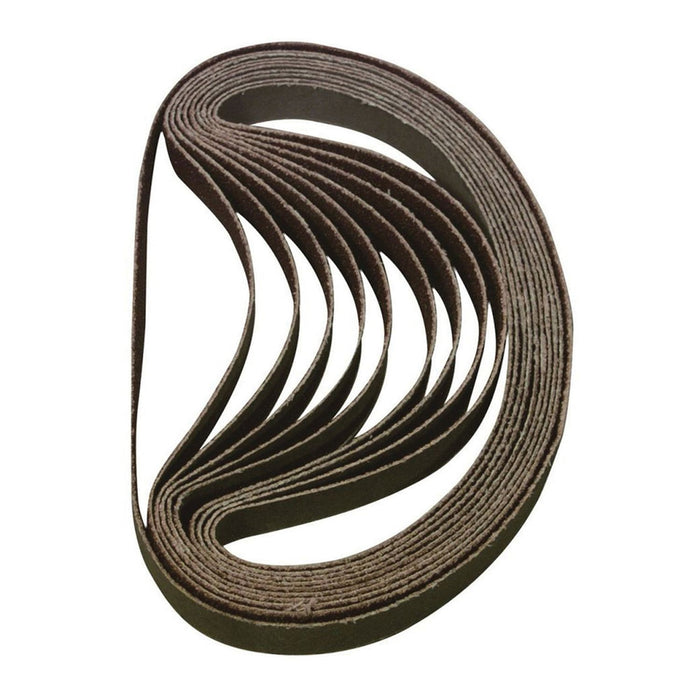 Astro Pneumatic BSP120 Sanding Belt, 13 in L x 3/8 in W, 120 Grit, Aluminum Oxide