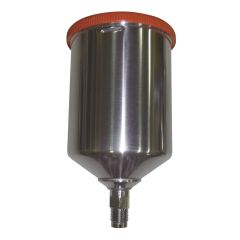 Astro Pneumatic® EUROAL6CUP Gravity Feed Cup, 600 mL Capacity, Aluminum, Use With: EURO Series Spray Gun