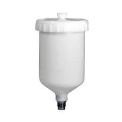 Astro Pneumatic® EUROCUP Gravity Feed Cup, 600 mL Capacity, Plastic, Use With: EUROHE and EUROHV Series Spray Guns