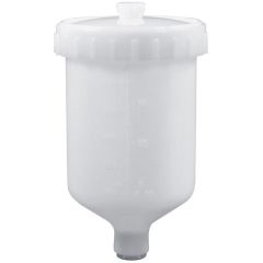 Astro Pneumatic® GF14C Gravity Feed Cup, 600 mL Capacity, Plastic, Use With: EUROHE, EURHV and EUROVT Spray Gun