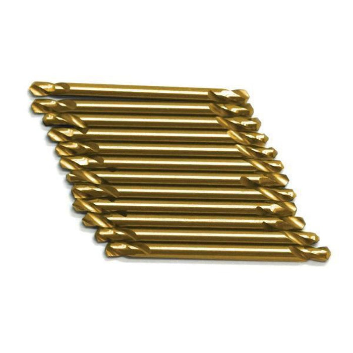 ATD TOOL INC. 1/8" Titanium Double Ended Drill Bits-12 Pack