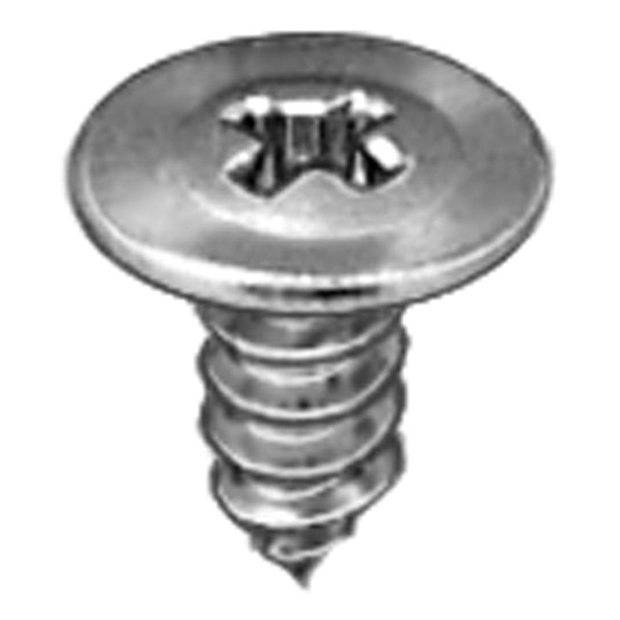 Auveco Phil Oval Wshr Hd T.S., #8 X 3/8, Zinc
