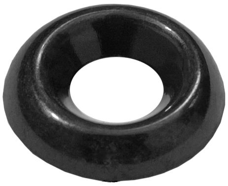 Auveco #8 COUNTERSUNK BRASS FINISH WASHER BLK ZINC