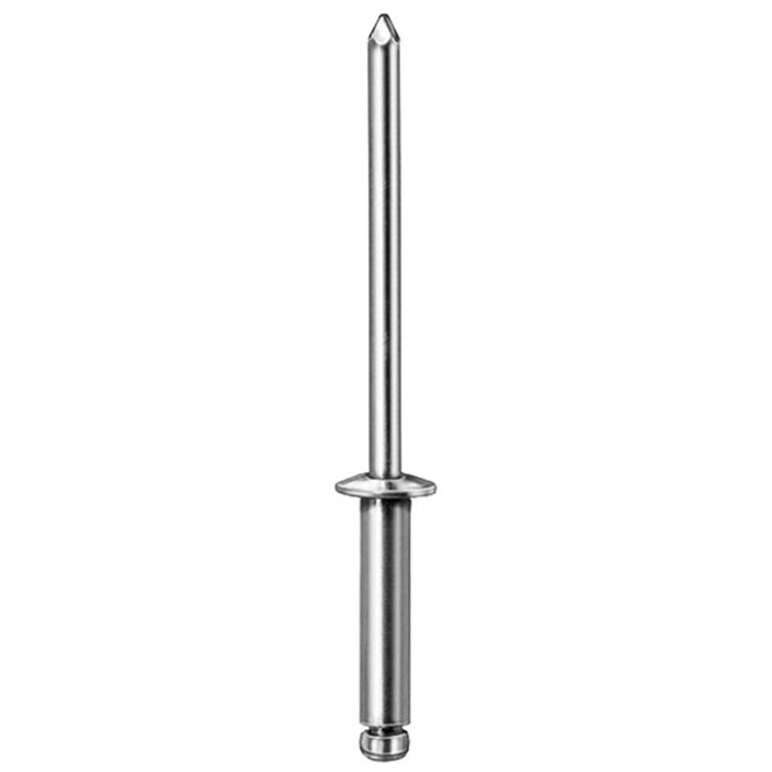 Auveco Aluminum Rivets,1/8" Dia 3/8"-1/2" Grip
