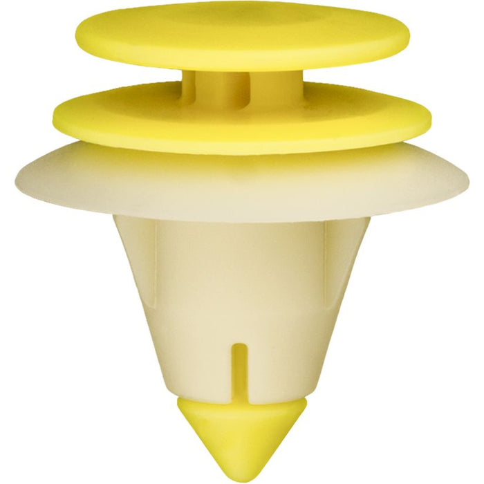 Auveco Door Trim Panel Retainer Yellow & White Nylon