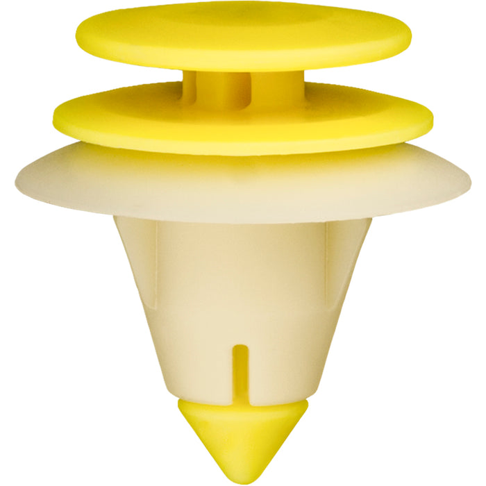 Auveco Door Trim Panel Retainer Yellow & White Nylon
