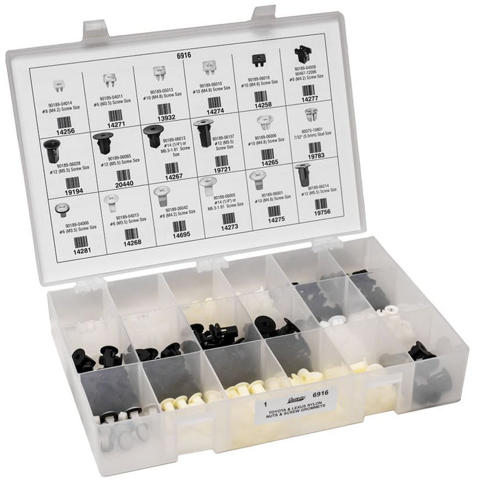 Auveco & LEXUS NYLON NUTS & SCREW GROMMETS QUIK-SELECT II KIT