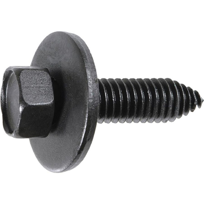 Auveco 11110 Hex Head Sems CA Point Body Bolt, 3/8 in - 16 TPI x 1-3/8 in L x 9/16 in Across Flats,