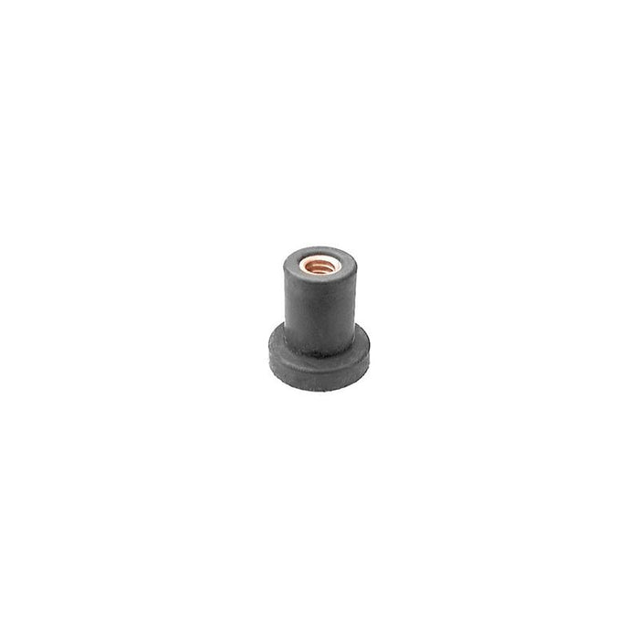 Auveco 13010 Well Nut, 1/4 in - 20 TPI Screw x 0.829 in OAL, Neoprene