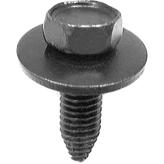 Auveco 13613 Hex Head Sems CA Point Body Bolt, M8 x 1.25 mm Screw x 25 mm L, Phosphate